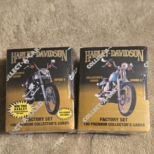 Harley-Davidson Black and Gold Collector's Card Set Series 2 & 3 New